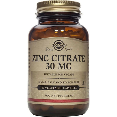 Solgar Zinc Citrate 30mg
