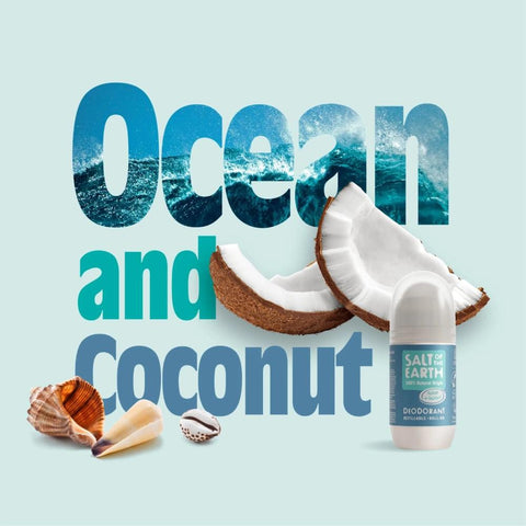 Salt of the Earth Vegan Αποσμητικό Roll-On Ocean & Coconut