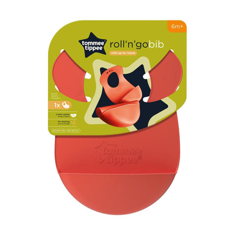 Tommee Tippee Roll'n'go Bib-Βρεφική σαλιάρα σιλικόνης 6m+