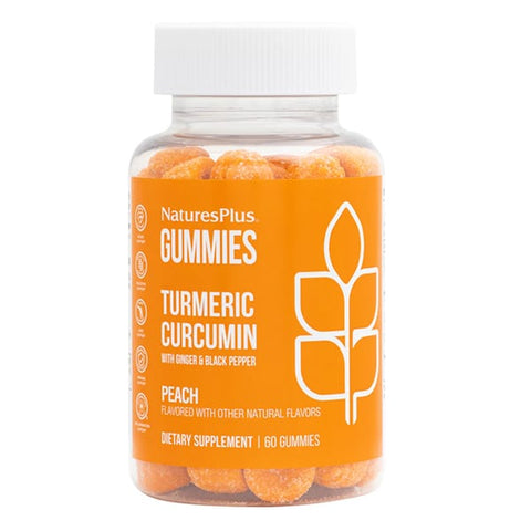 NaturesPlus Turmeric Curcumin Peach Flavour, 60gummies