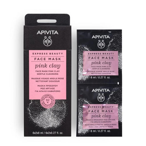 Apivita Express Beauty Face Mask Pink Clay