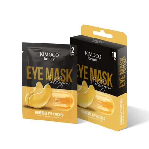 KIMOCO beauty-Μάσκα Ματιών για Σύσφιξη και Λάμψη με Κολλαγόνο και Κολλοειδή Χρυσό