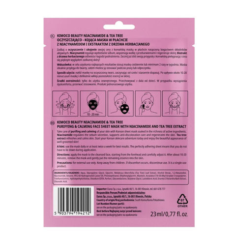 KIMOCO beauty Purifying & Calming Niacinamide Mask