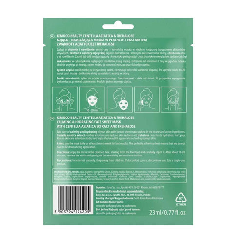 KIMOCO beauty Calming & Hydrating Centella Mask