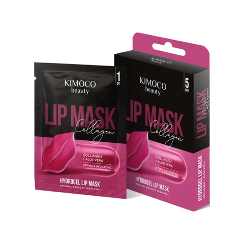 KIMOCO beauty Μάσκα Χειλιών για Σύσφιξη και Ενυδάτωση με Κολλαγόνο και Αλόη