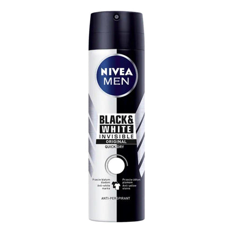 Nivea Men Black & White Invisible Original Spray 72Η