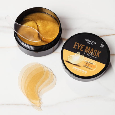 KIMOCO beauty-Μάσκα Ματιών για Σύσφιξη και Λάμψη με Κολλαγόνο και Χρυσό
