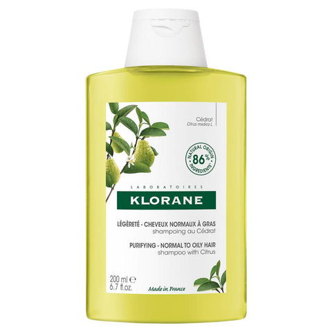 Klorane Shampoo with Citrus Pulp-Κανονικα προς Λιπαρά Μαλλιά