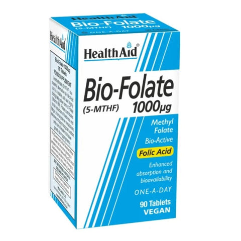 Health Aid Bio-Folate 100μg (5-MTHF)