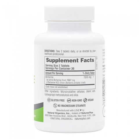 NaturesPlus PRO Berberine 1500 MG, 60 tablets