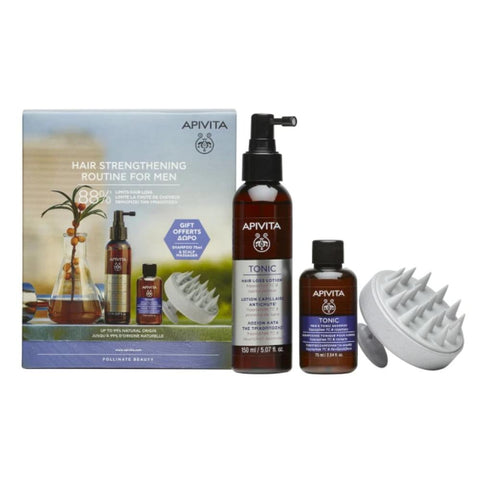 Apivita Hair Strengthening Routine for Men