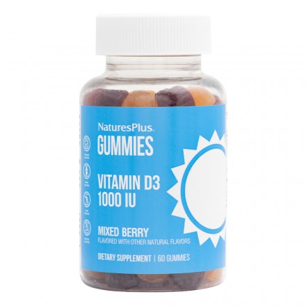 NaturesPlus Gummies Vitamin D3 1000iu, 60 ζελεδακια