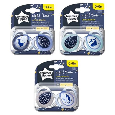 Tomme Tippee Night Time Soothers 0-6m