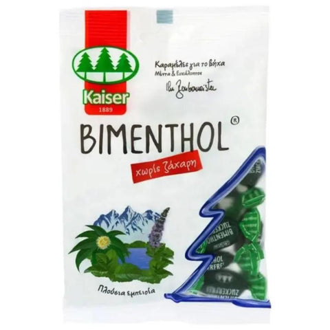 Kaiser Bimenthol Καραμέλες Για Το Βήχα Με Μέντα & Ευκάλυπτο 75gr