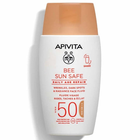 Apivita Bee Sun Safe Daily Age Repair Tinted SPF50