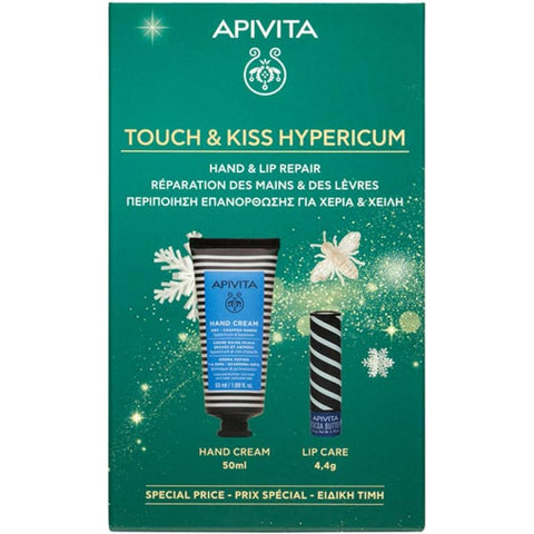 Apivita Touch & Kiss Hypericum Hand & Lip Repair Special Price
