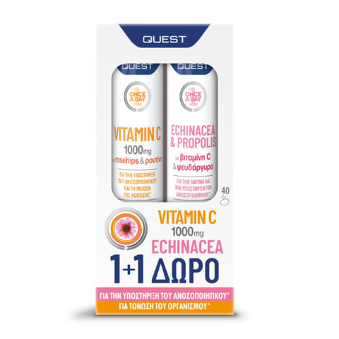 Quest Echinacea & Propolis Promo Pack with Vitamin C 1000mg