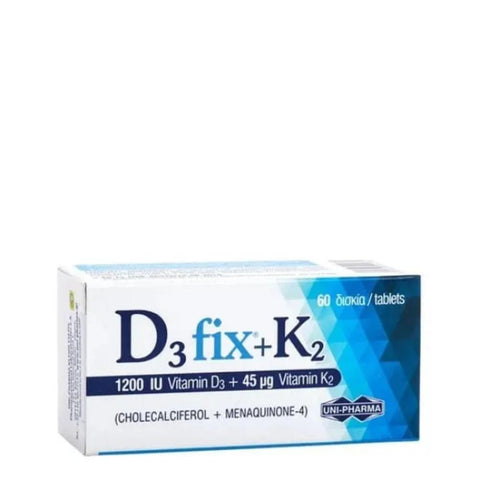 Uni-Pharma D3 Fix (1200IU)+K2(45μg)
