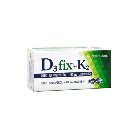 Uni-Pharma D3 Fix (4,000IU) + K2(45μg)