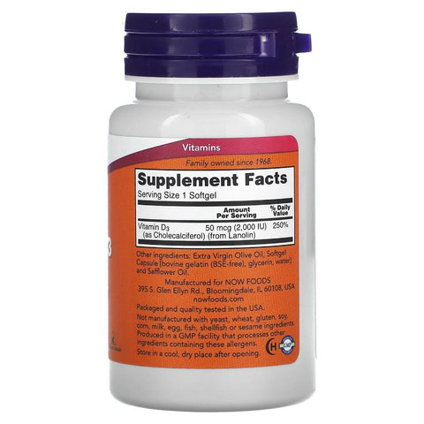 Now Vitamin D-3 2,000 IU