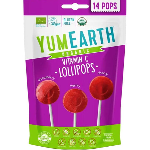 YumEarth Organic Lollipops Vitamin C