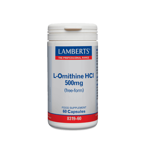 Lamberts L-Ornithine 500mg, 60capsules