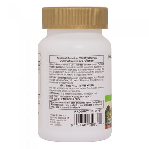 NaturesPlus Source of Life Garden Vitamin K2