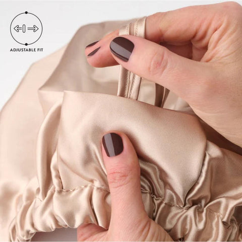 Silver Cloud Satin Hair Wrap