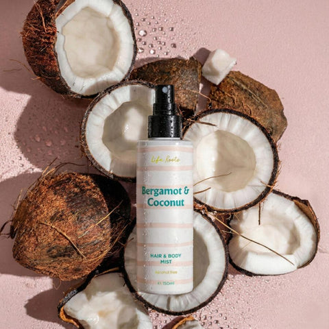 Life Roots Bergamot & Coconut Hair & Body Mist