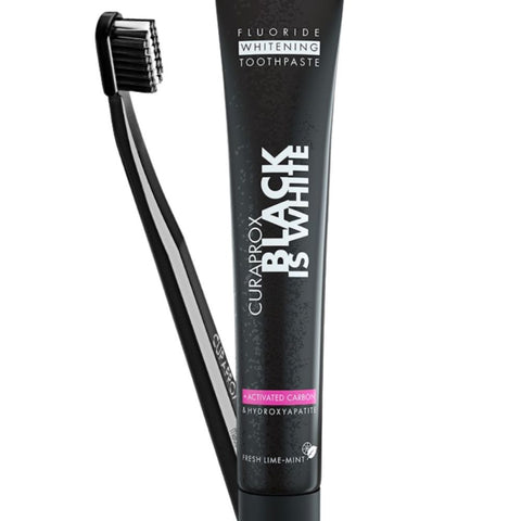 Curaprox Black Is White Set (Toothbrush + Toothpaste)
