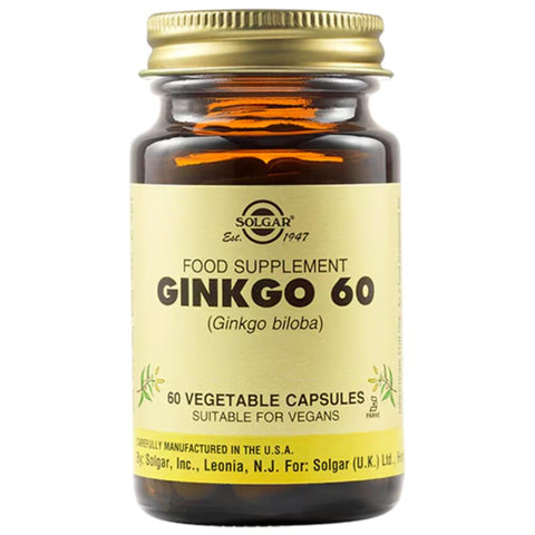 Solgar Ginkgo 60 (Ginkgo Biloba)