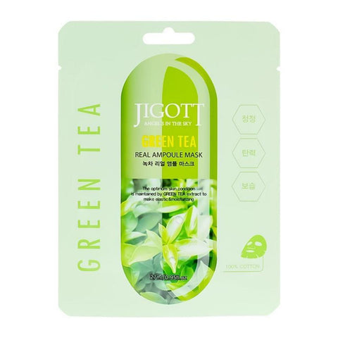 Jigott Angel's In The Sky Green Tea Real Ampoule Mask