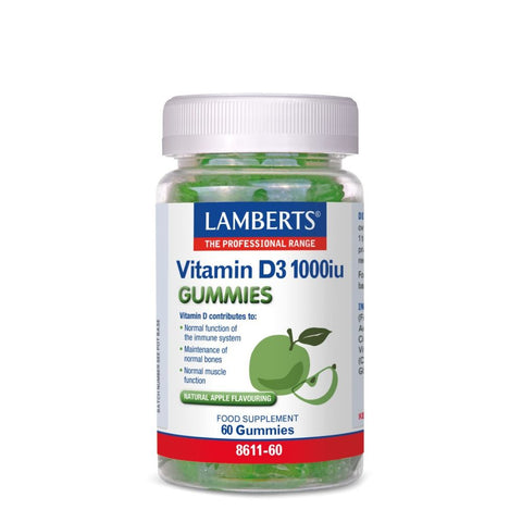 Lamberts Vitamin D3 1000iu 60 Ζελεδάκια