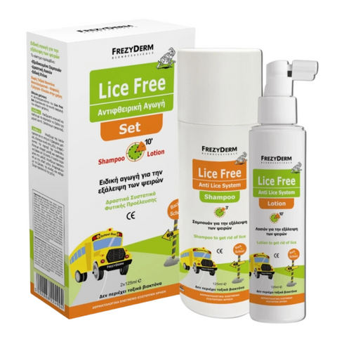 Frezyderm Lice Free Set (Shampoo + Lotion 2x125ml)