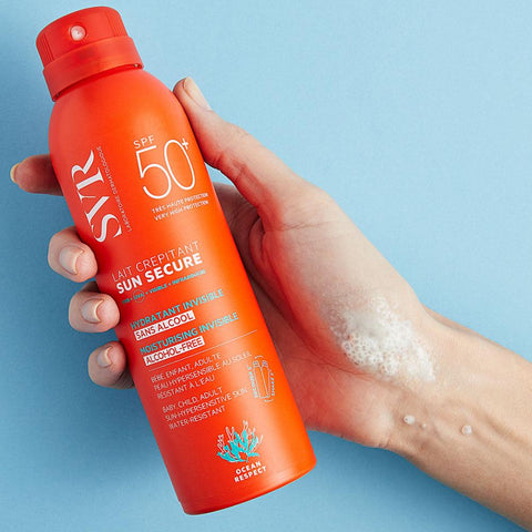 SVR Sun Secure Lait Crepitant Moisturising Invisible SPF50+
