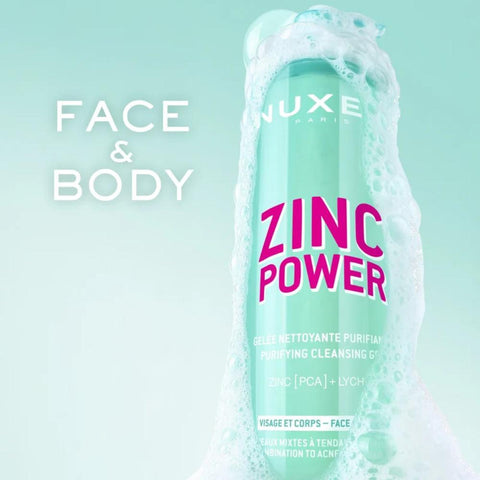 Nuxe Zinc Power Purifying Cleansing Gel for Face & Body-NEW