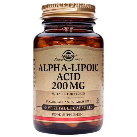 Solgar Alpha Lipoic Acid 200mg Veg Caps 50s
