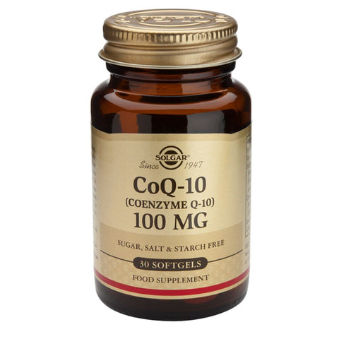 Solgar Coenzyme Q-10 100mg Soft Gels 30s