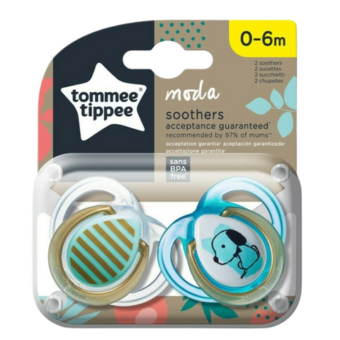 Tommee Tippee Moda Soothers 0-6m