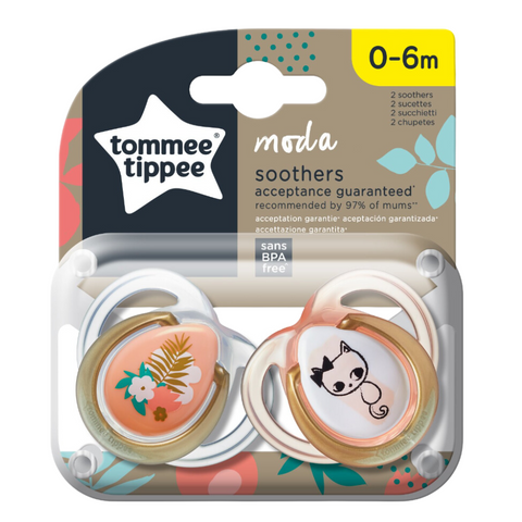 Tommee Tippee Moda Soothers 0-6m