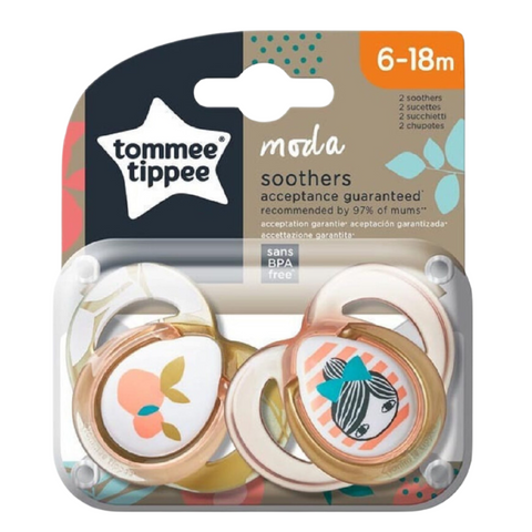 Tommee Tippee Moda Soothers 6-18m