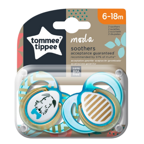 Tommee Tippee Moda Soothers 6-18m