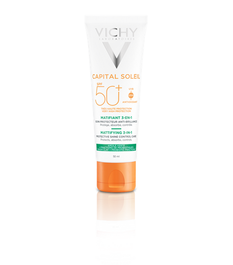 Vichy Capital Soleil Αντηλιακό κατά της Λιπαρότητας 3-σε-1 SPF50+50ml