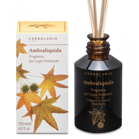 L'Erbolario Αρωματικό χώρου με ξύλινα στικς Ambraliquida 125ml