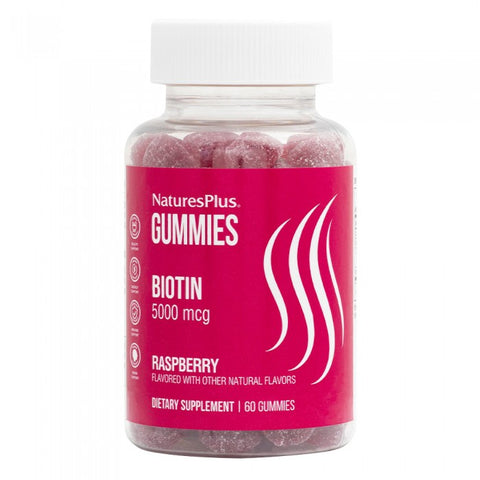 NaturesPlus Gummies Biotin 5000 mcg, 60 ζελεδακια