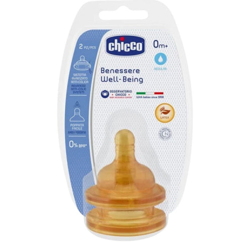 Chicco Θηλή Καουτσούκ Κανονική Ροή 0m+