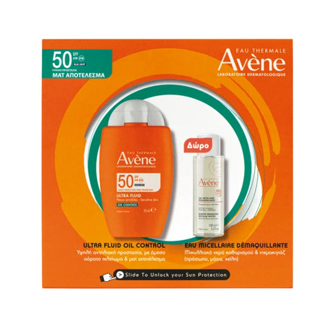 Avene Avene Set Ultra Fluid Oil Control SPF50 50ml + Δώρο Makeup Removing Micellar Water 100ml