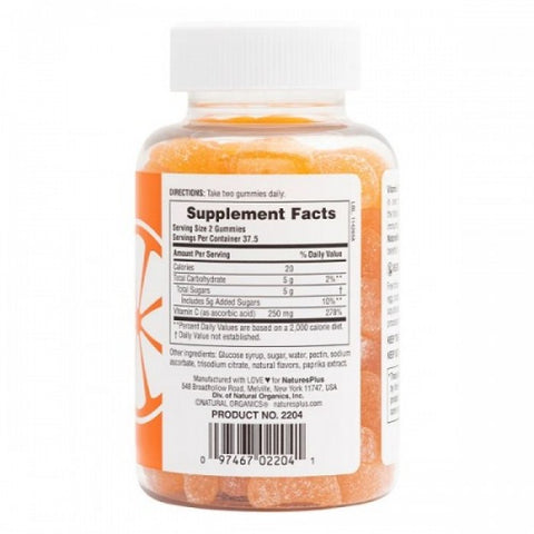 NaturesPlus Gummies Vitamin C 250mg, 75 ζελεδακια