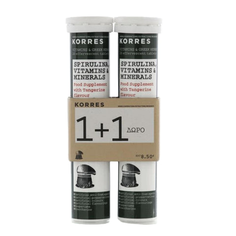 Korres Spirulina Vitamins & Minerals 1+1