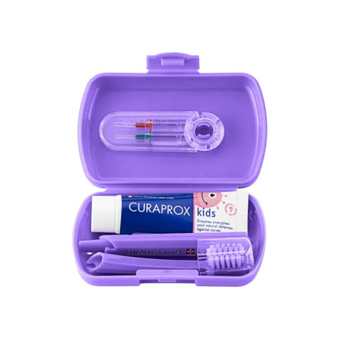 Curaprox Kids Purple Travel Set